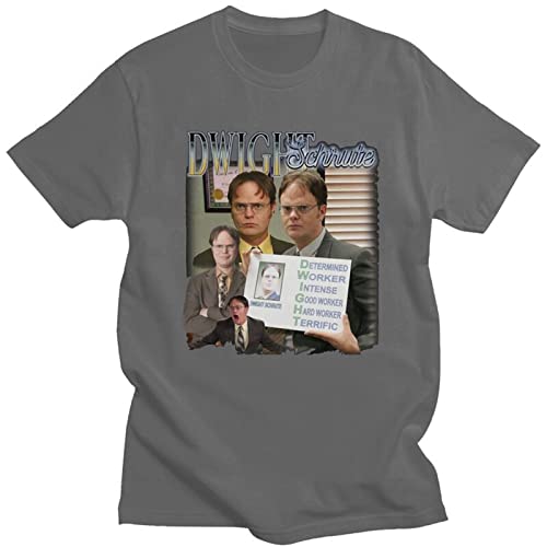 OUHZNUX Lustiges Dwight Schrute Hommage T-Shirt Herren Kurzarm T-Shirt Aus Reiner Baumwolle Das Büro Michael Scott T-Shirt Xs-4Xl von OUHZNUX