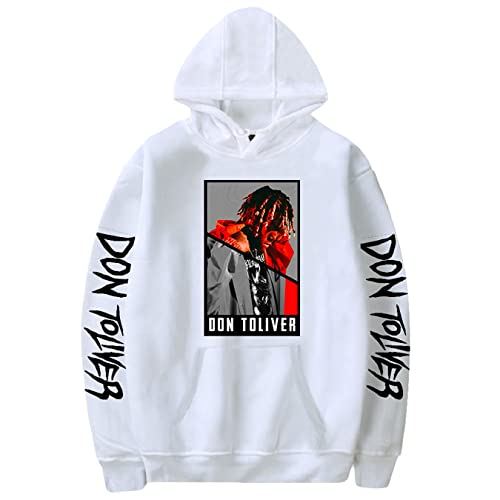 OUHZNUX Don Toliver Hoodie, Langarm-Sweatshirt mit Sängerporträtdruck, Street-Hip-Hop-Bekleidung, Fangeschenk, Pullover-Oberteil (2XS-4XL) von OUHZNUX