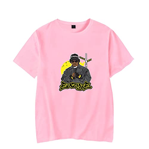 OUHZNUX Eazy E Rapper T-Shirt, lässiger Komfort 2D bedrucktes Kurzarm-Sweatshirt, Street Fashion Unisex Hip Hop Top Sweatshirt (2XS-4XL) von OUHZNUX