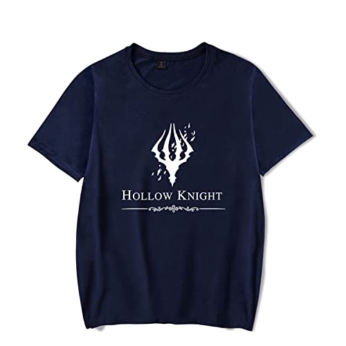 OUHZNUX Hollow Knight Cartoon T-Shirt, Casual Comfortable Gaming Short Sleeve Sweatshirt, Mens and Womens Street Hip Hop Sweatshirt Top (XS-4XL) von OUHZNUX