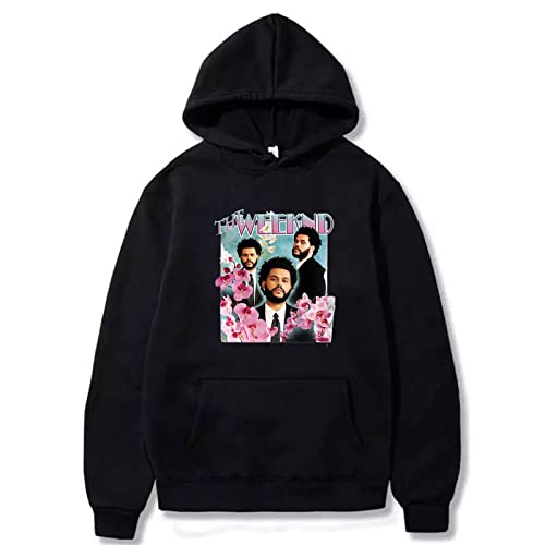 OUHZNUX Hoodie The Weeknd Männer/Frauen Rapper Print Hip Hop Sweatshirt Musik Konzert Trend Sweatshirt Xs-4Xl von OUHZNUX