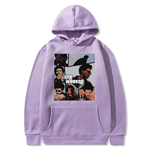 OUHZNUX Kapuzenpullover The Weeknd Rapper Fashion Herren Sweatshirt Vintage Man Hip Hop Hoodie Warm Hoody Langarm Pullover Kleidung Xs-4Xl von OUHZNUX