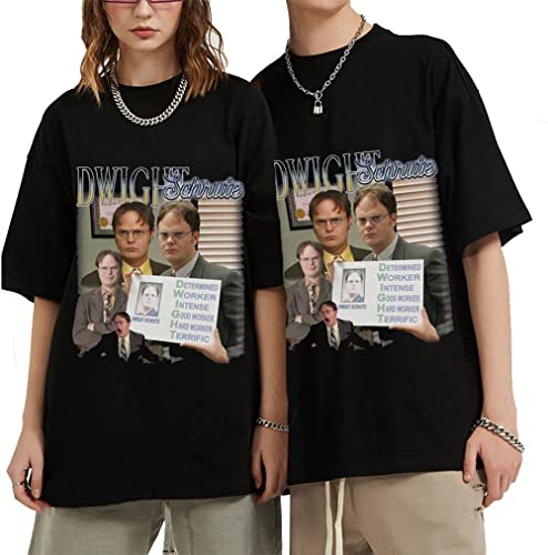 OUHZNUX Lustiges Dwight Schrute Hommage T-Shirt Herren Kurzarm T-Shirt Aus Reiner Baumwolle Das Büro Michael Scott T-Shirt Xs-4Xl von OUHZNUX