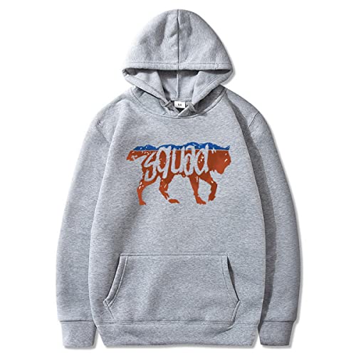 OUHZNUX Retro Wolf Squad Lustiger Hoodie, Lockerer, Lässiger, Bequemer Langarm-Pullover Für Paare, Street Hip Hop Unisex-Sport-Top (XS-3XL) von OUHZNUX