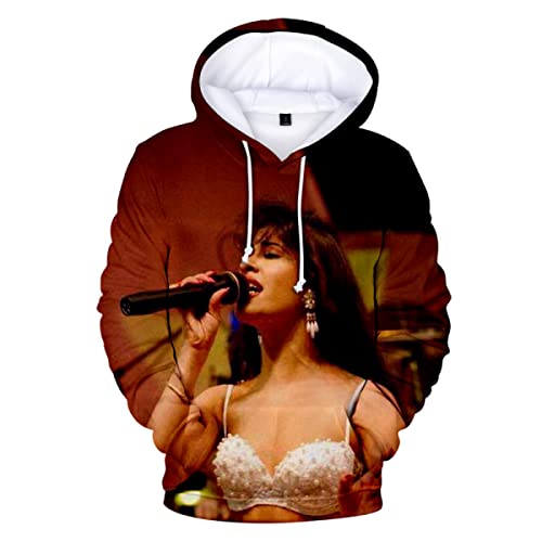 OUHZNUX Selena Quintanilla Print Hoodie, Casual Comfort 3D Sweatshirt, Street Fashion Sweatshirt für Männer und Frauen (2XS-4XL) von OUHZNUX