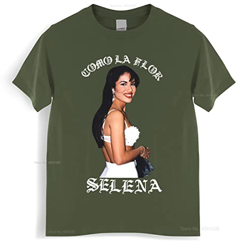 OUHZNUX Selena Quintanilla Singer Print T-Shirt, Harajuku Dancing Cotton Kurzarm Sweatshirt, Street Hip Hop Bekleidung Fan Geschenk Pullover Top (XS-3XL) von OUHZNUX