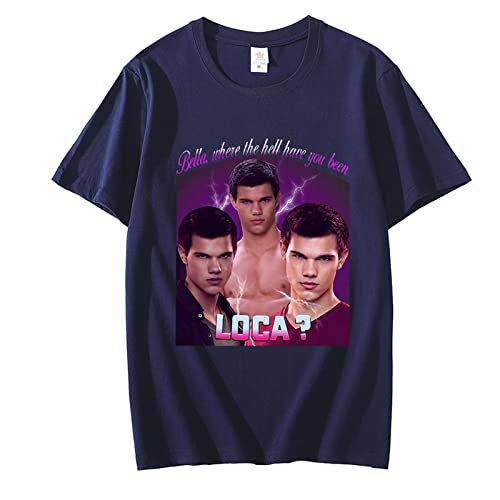 OUHZNUX T-Shirt Taylor Lautner Herren T-Shirt Twilight Jacob Schwarz Fantasy Film T-Shirt Bequeme Kurzarmkleidung Hip Hop Kinderoberteile Xxs-3Xl von OUHZNUX