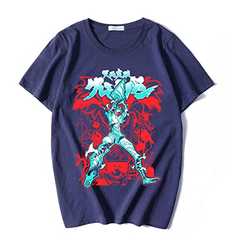OUHZNUX T-Shirt Tengen Toppa Gurren Lagann T-Shirt Mit Aufdruck Anime-Baumwoll-T-Shirts Hip Oversized Unisex Anime-Fans Xs-4Xl von OUHZNUX