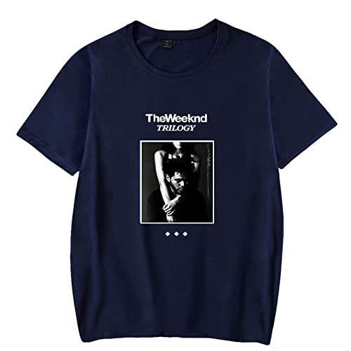 OUHZNUX T-Shirt The Weeknd Rapper Herren T-Shirt Trilogie Bedrucktes Damen Pullover Shirt Kurzarm Baumwolle Xo Kinder Hip-Hop Trend T-Shirt von OUHZNUX
