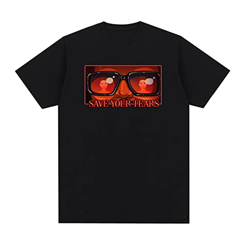 OUHZNUX T-Shirt The Weeknd Rapper Save Your Tears Bedrucktes Klassisches T-Shirt Männer/Frauen Trend Hip-Hop Sweatshirt Kurzarm Pullover T-Shirt Kleidung Xs-4Xl von OUHZNUX
