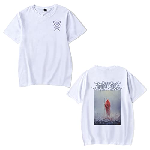 OUHZNUX T-Shirt Unisex Lorna Shore Bedrucktes Hip Hop Rap Kurzarm T-Shirt Aus Schwerer Baumwolle Street Rock Band Xs-4Xl von OUHZNUX