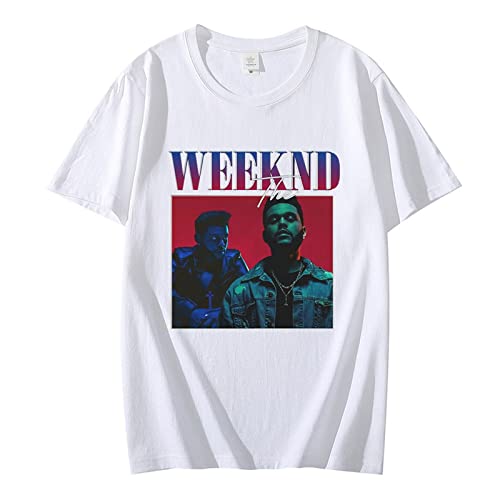 OUHZNUX The Weeknd Herren T-Shirt Damen Oversize T-Shirt Mit Aufdruck Unisex Hip Hop Shirts Baumwolle Kurzarm Xxs-3Xl von OUHZNUX