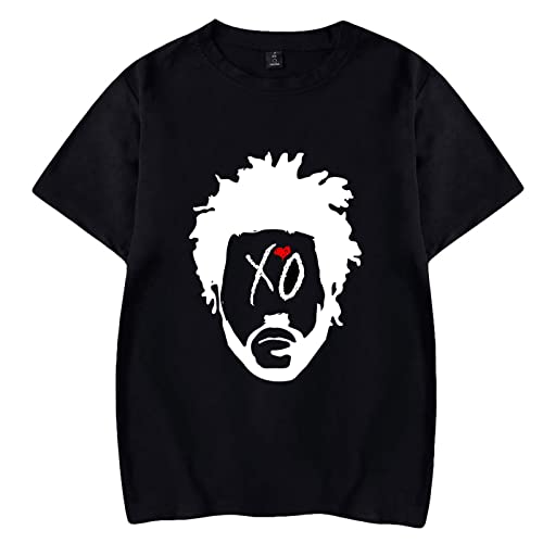 OUHZNUX The Weeknd Herren T-Shirt Rapper Print T-Shirt Unisex Shirts Baumwolle Mann Frau Hip Hop T-Shirt Übergröße Xxs-3Xl von OUHZNUX