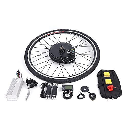 OUKANING 28" 48V 1000W E-Bike Conversion Kit Vorderrad Motor Umbausatz Elektro-Fahrrad Kit mit LCD Anzeige von OUKANING