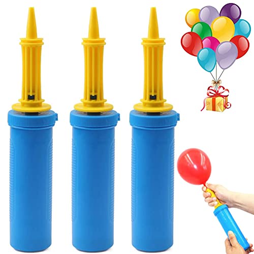 OUOQI 3 Stück Ballonpumpe,Luftballon Pumpe,Hand Luftballonpumpe,Luftpumpe für Luftballons,Luftballon Pumpe für Hochzeit,Geburtstag Party Dekorationen von OUOQI