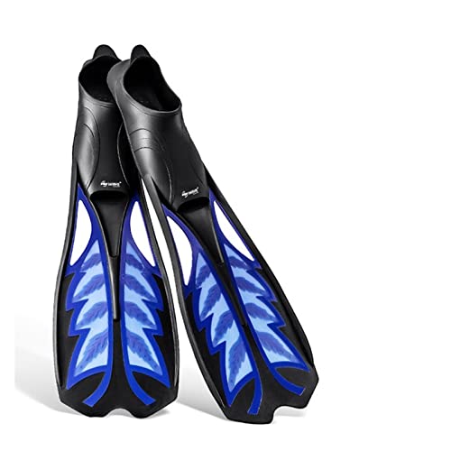 Flexible Komfort-Tauchflossen For Erwachsene, Professionelle Freitauch-Langflossen, Gummi, Rutschfeste Schwimmflossen, Schnorchelausrüstung Tauchausrüstung für Tauchflaschen(Color:Dark blue,Size:Small von OUTFYT