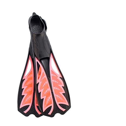 Flexible Komfort-Tauchflossen for Erwachsene, Professionelle Freitauch-Langflossen, Gummi, rutschfeste Schwimmflossen, Schnorchelausrüstung Tauchausrüstung für Tauchflaschen(Color:Rood,Size:Medium) von OUTFYT