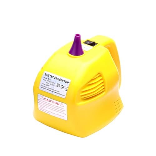 Mini tragbarer Einloch-Ballon-Inflator, elektrische Ballonpumpe, Ballon-Schnell-Inflator, 500 W, Hochzeitsfeier Effizient Und Stabil(Color:Yellow) von OUTFYT