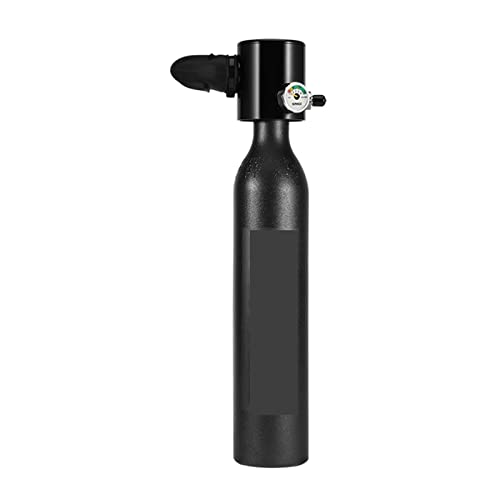 OUTFYT 0,5 L Tauchausrüstung/Ausrüstung Tauchflasche Sauerstoffflasche Tauchset Schnorchelset Unterwasser-Lufttank Handpumpe Tauchausrüstung für Tauchflaschen(Color:Noir) von OUTFYT