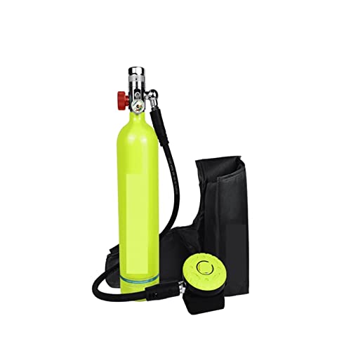 OUTFYT 1000 Ml Feuer-Notfall-Handsauerstoffflasche 20 MPA Taucher-Schnorchel-Atemschutzgerät Tauchausrüstung für Tauchflaschen(Color:Package-A Green) von OUTFYT