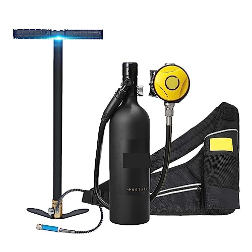 OUTFYT 1L Mini-Tauchzylinder, Tauch-Atemschutzgerät, Lufttank, Handpumpe for Schnorchel-Atem-Tauchausrüstung, Tauchausrüstung Tauchausrüstung für Tauchflaschen(Color:A) von OUTFYT