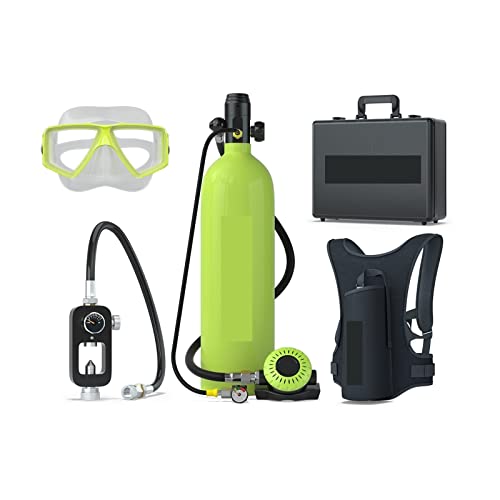 OUTFYT 2L Outdoor-Tauchen Unterwassertauchen Rebreather Strap Rettungstauchausrüstung Tauchausrüstung für Tauchflaschen (Color : Green, Size : 2XL) von OUTFYT