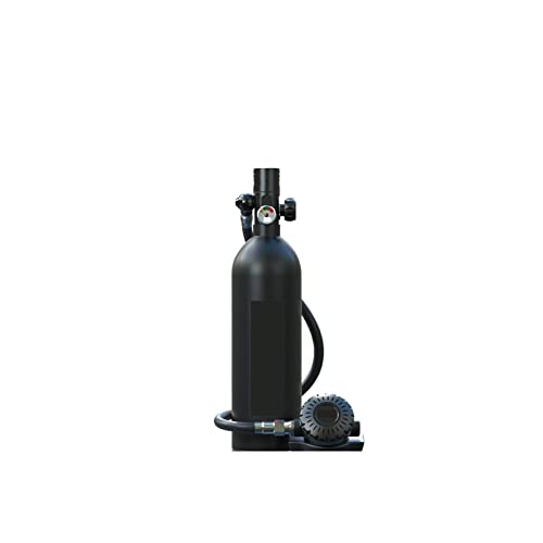 OUTFYT Tauch-Atemschutzgerät In Brand Gesetzt, Notfall-1-Liter-Ersatz-Sauerstoffflasche, Unterwasser-Schnorchelausrüstung Tauchausrüstung für Tauchflaschen von OUTFYT