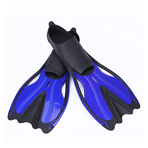 Schwimmflossen Erwachsene Schnorcheln Fußflossen KINDER Tauchflossen Anfänger Schwimmausrüstung Tragbare Tauchflossen For Erwachsene Und Kinder Tauchausrüstung für Tauchflaschen(Color:Black blue,Size: von OUTFYT