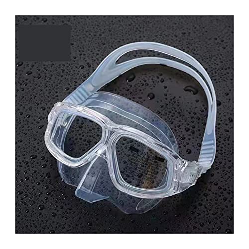 Tauchmaske Freitauchoberflächenspiegel High-Definition-Antibeschlaglinse Schnorchelmaskenausrüstung Tauchausrüstung für Tauchflaschen(Color:Transparent) von OUTFYT