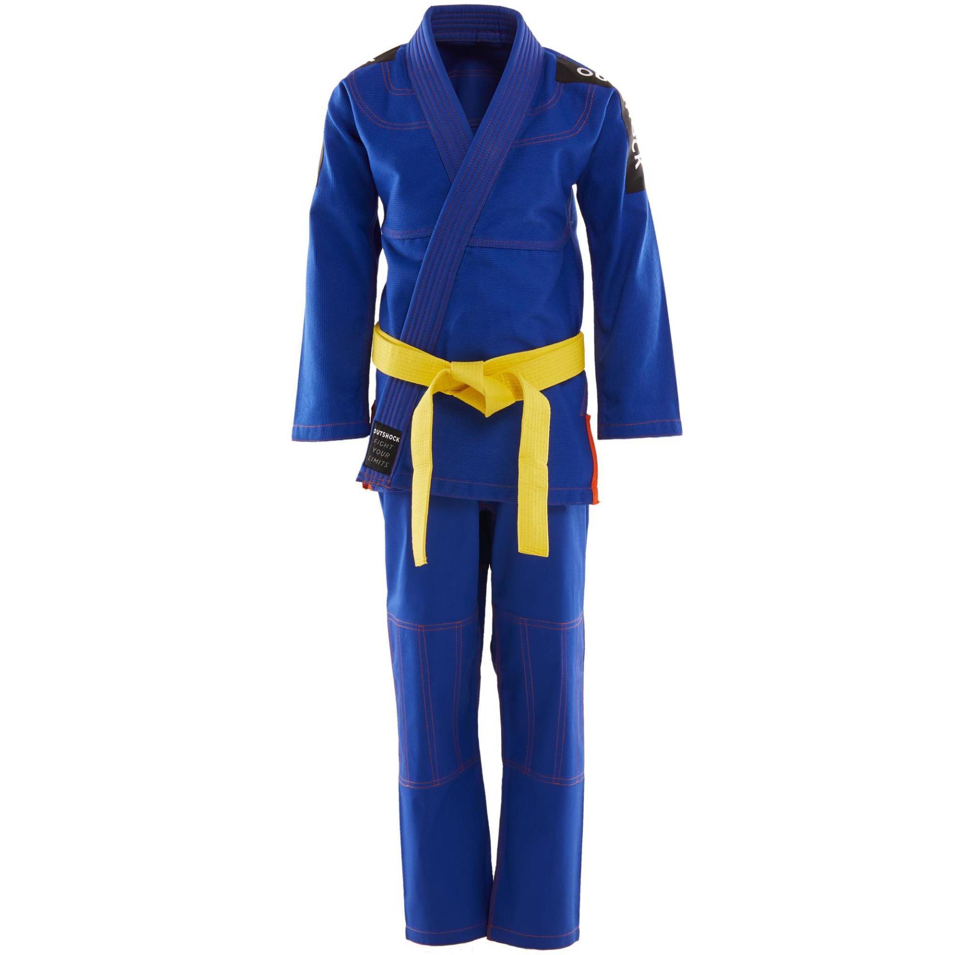 Kimono Kampfsportanzug Kinder BJJ - 500 blau von OUTSHOCK