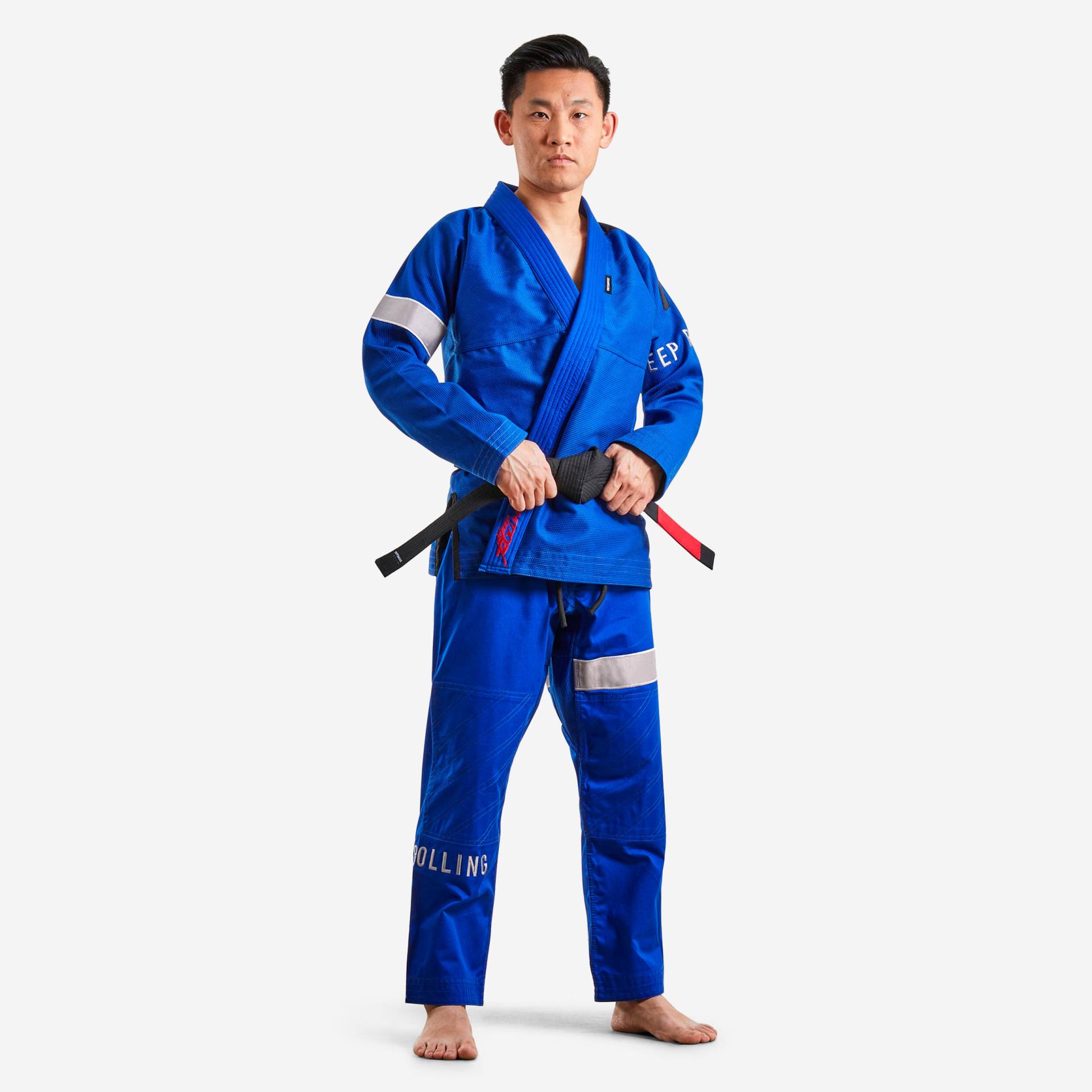 Kimono Brasilianisches Jiu-Jitsu BJJ 500 Erwachsene blau von OUTSHOCK