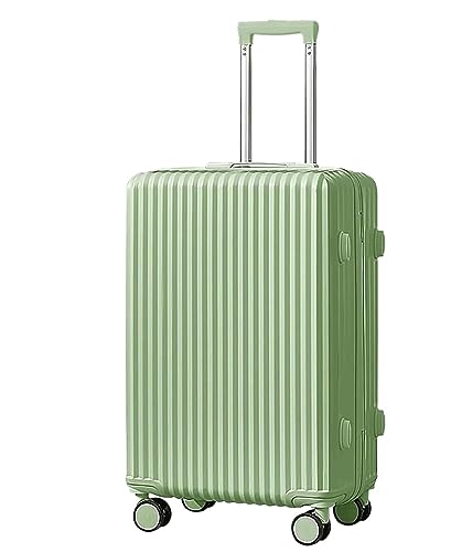 OUYUE Koffer ABS-Hartschalenkoffer Mit Rädern, Nass- Und Trockentrenntasche, Leichtes Gepäck Reisekoffer (Color : Grün, Size : 20 inch) von OUYUE