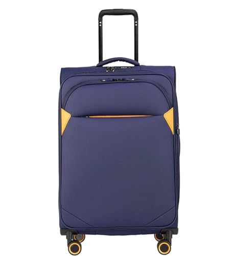 OUYUE Koffer Erweiterbare Koffer, Großes Fassungsvermögen, wasserdichte Koffer, TSA-Zahlenschloss Reisekoffer (Color : Blue, Size : 24 inch) von OUYUE