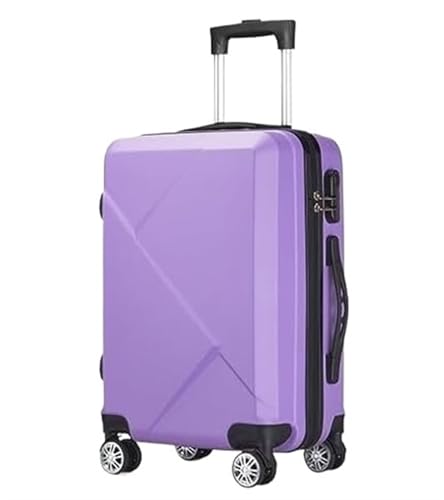 OUYUE Koffer Handgepäck-Hartschalenkoffer Mit Spinnerrädern Leichter Hartschalenkoffer Reisekoffer (Color : Purple, Size : 24in) von OUYUE
