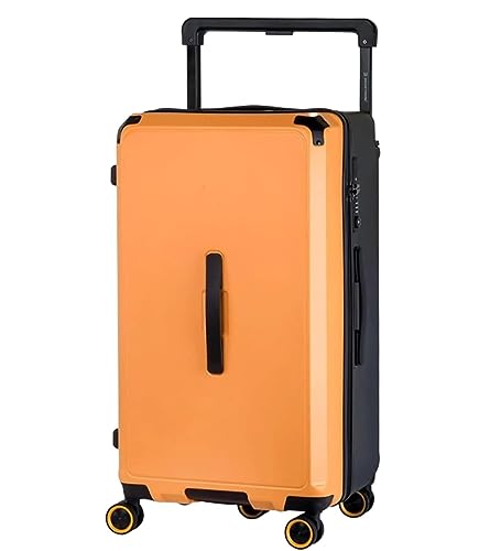 OUYUE Koffer Koffer Mit Großer Kapazität, Verbreiterter Trolley, Handgepäck, Verdickter, Verschleißfester Koffer Reisekoffer (Color : Yellow, Size : 30inch) von OUYUE