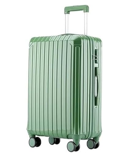 OUYUE Koffer Koffer Mit Spinner-Rädern, Hartschalen-Leichtgewichtler-Rollkoffer Für Geschäftsreisen Reisekoffer (Color : Grün, Size : 22in) von OUYUE