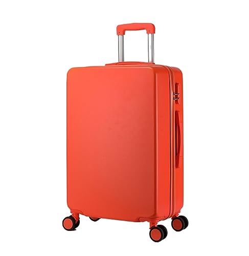 OUYUE Koffer Tragbare Hartschalen-Gepäck-Sicherheitskoffer Mit Zahlenschloss, Leises Und Reibungsloses Gepäck Reisekoffer (Color : Rood, Size : 20inch) von OUYUE