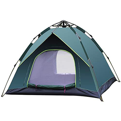 3–4-Mann-Zelt, atmungsaktives Pop-up-Strandzelt, Zelt geeignet für Glamping-Wandern, Outdoor-Bergsteigen und Reisen, grünes Zelt Vision von OUZBEM