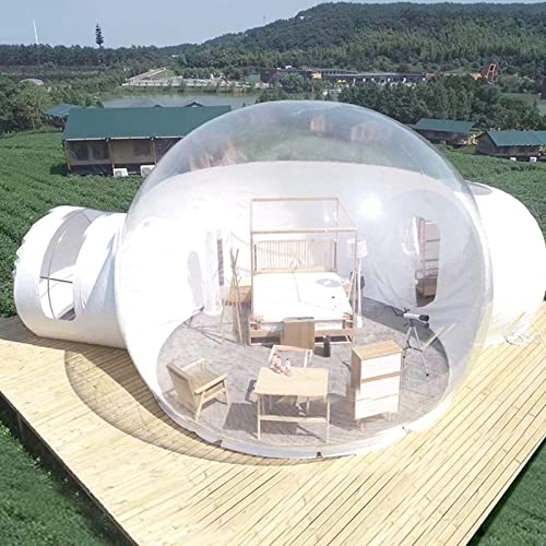 Aufblasbares Blasenzelt, B&B Scenic Area Hotel Restaurant Kuppelgewächshaus 5-7 Personen Zelt Camping, aufblasbares transparentes Zelt Vision von OUZBEM