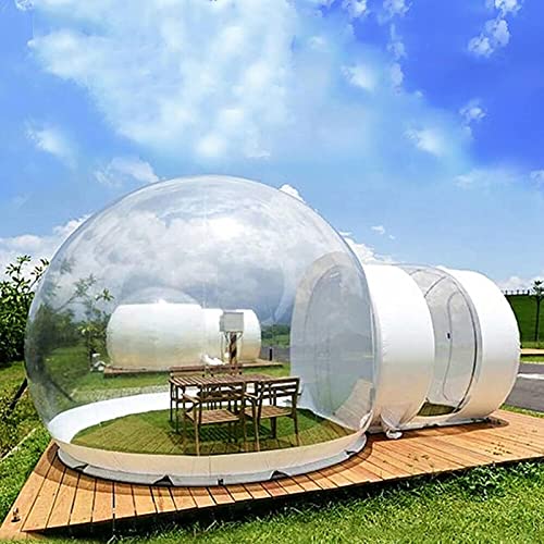 Aufblasbares transparentes Blasenzelt im Freien, PVC-Kuppel-Campingzelt, landschaftlich reizvolles Freizeitferienhaus für Camping, aufblasbares Zelt für Veranstaltungsausstellungen im Freien,5M vision von OUZBEM