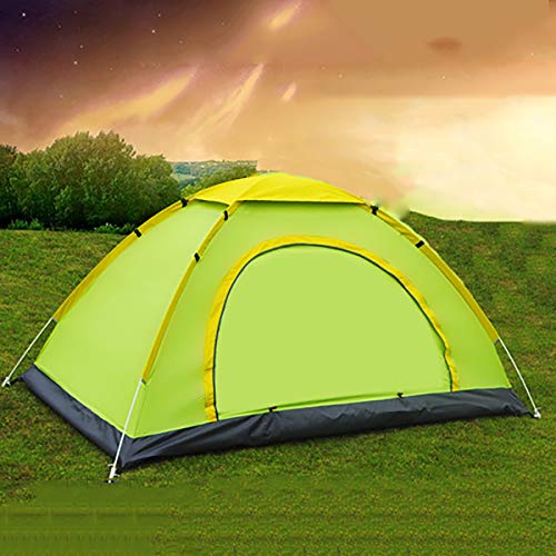 Campingzelte, automatisches Pop-Up-Sonnenschutzzelt für 2–3/3–4 Personen, Familienzelt für Strand/Garten/Angeln/Picknick, Wandern, Reisen, Grün, 2 bis 3 Personen Vision von OUZBEM