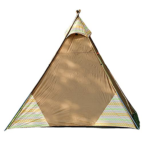 Indisches Zelt, wasserdicht, Winddicht, für den Außenbereich, Familien-Campingzelt, 3–4 Personen, Pyramidenzelt im Stammesstil, für den Innenbereich, Kinderzelt Vision von OUZBEM