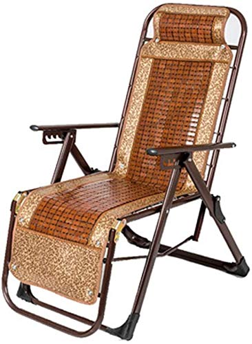 Leichter, zusammenklappbarer Liegestuhl, Zero-Gravity-Liegestühle, verstellbarer Terrassen-Loungesessel mit Lordosenstützkissen, Einheitsgröße, Sonnenliege, Gartenstühle (Farbe, Größe: Einheitsgröße), von OUZBEM