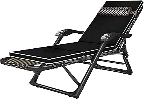 Liegestuhl, zusammenklappbarer Zero-Gravity-Stuhl, Liegestuhl, faltbarer Lounge-Sessel mit Getränke- und Telefonhalter |Garten-Außenterrasse-Sonnenliegen |Liegestühle |Liegestühle (Farbe: B) vision von OUZBEM