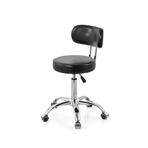 OUZBEM Büro-PC-Schreibtischstühle, Kunstleder, Chef-Computerstuhl, Heimbüro, 360° drehbare Stühle mit Armlehnen und Rückenlehne (schwarz) Vision von OUZBEM