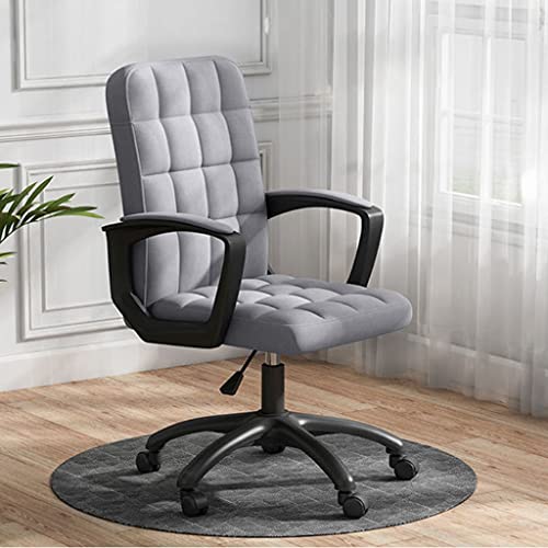 OUZBEM Computerstuhl, Heimmöbel, Gaming-Stuhl, Büro-Fußstütze, Moderne Einfachheit, entspannende Bürostühle, Computersessel aus PU-Stoff (grau) Vision von OUZBEM