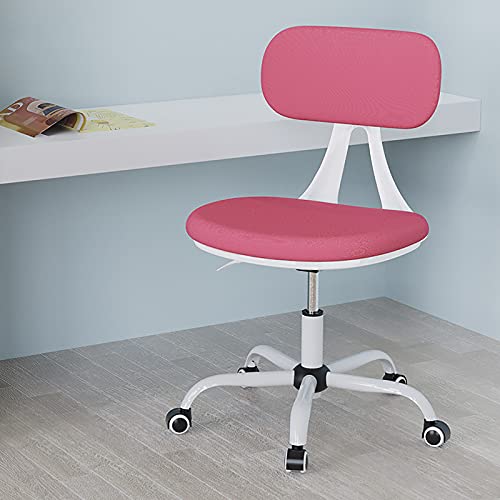 OUZBEM Ergonomischer Kinder-Schreibtischstuhl, Drehstuhl mit mittlerer Rückenlehne, höhenverstellbarer Heimbürostuhl (Pink 54 x 42 x 75) Vision von OUZBEM