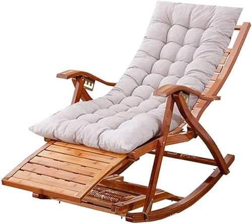 OUZBEM Zero Gravity Chair Schaukelstuhl Outdoor Garten für Erwachsene Relax Comfort |Klappbarer Sonnenliegestuhl, Liegestühle, Liegestuhl mit Kissen für Terrasse, Veranda, Garten, Rasen, Camping, von OUZBEM