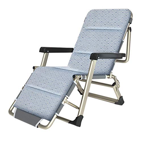 OUZBEM Zero Gravity Lounge Chair, klappbare Gartenliegen und Liegestühle aus Metall für kleine Räume |Liegender Bürostuhl für Erwachsene mit Fußstütze im Lagerhaus |Außenterrassen-Liegestühle für von OUZBEM