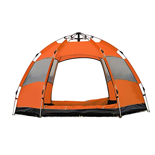 Sechseckiges Zelt, automatisch öffnendes Pop-up-Zelt, Outdoor-Campingzelt, doppelschichtig, tragbar, leicht, Rucksackzelt, Sonnenschutz, Unterschlupf, Strandzelt Vision von OUZBEM